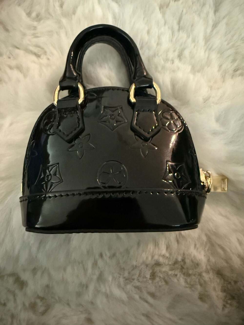 Black Mini Bag/Purse real leather.